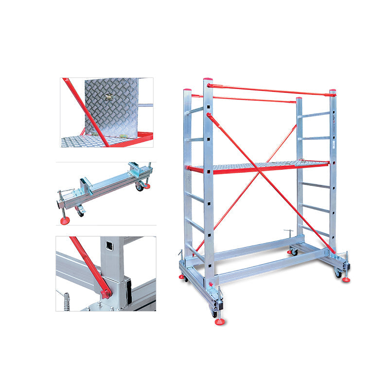 Aluminium Telescopic Scaffolding-Single Section 5Mt