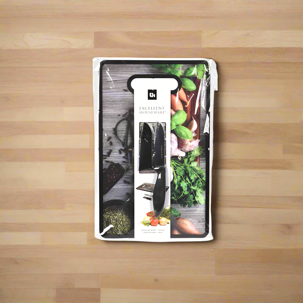 Cutting Board With Knife