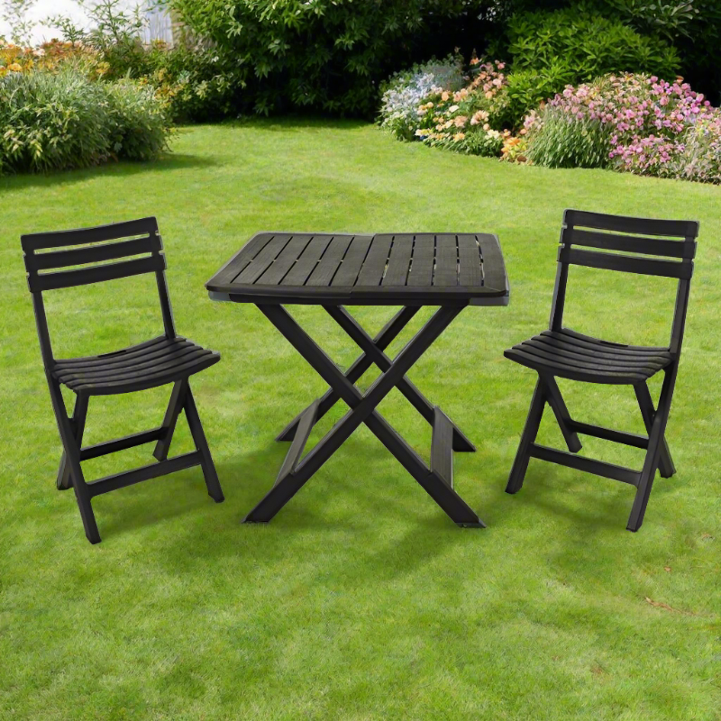 Camping Set Anthracite (Set of 3)