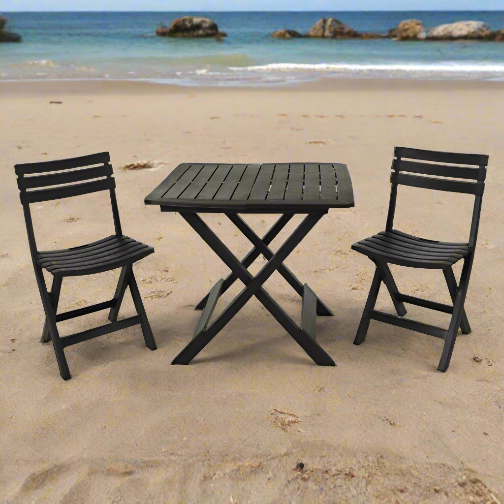 Camping Set Anthracite (Set of 3)