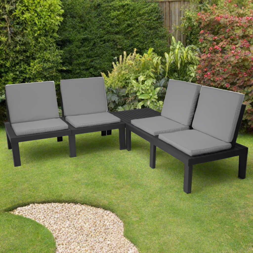 Garden Set Molok Grey (Set of 5)