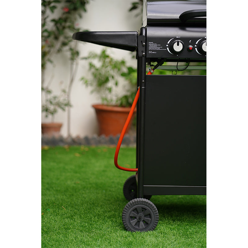 Gas Bbq Grill 3-Burner Black