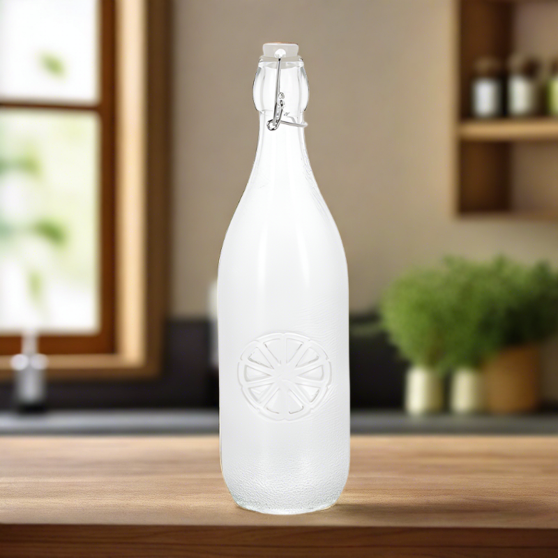 Glass Bottle With Swing Lid 1000ml