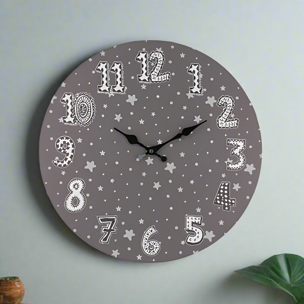 Wall Clock MDF 33cm