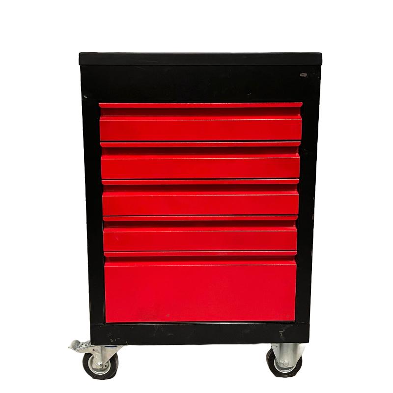 5 Drawer Tool Trolley Black & Red