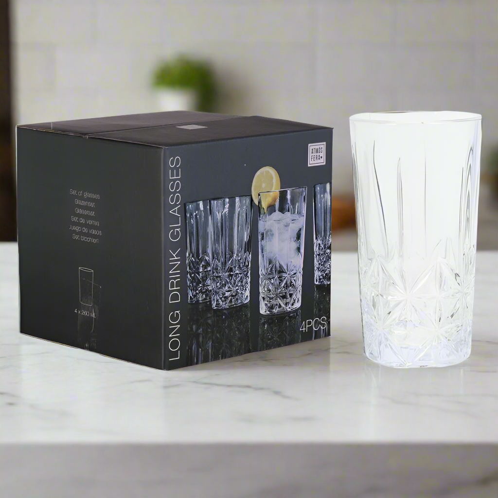 Drinking Glass 260ml Set 4pcs
