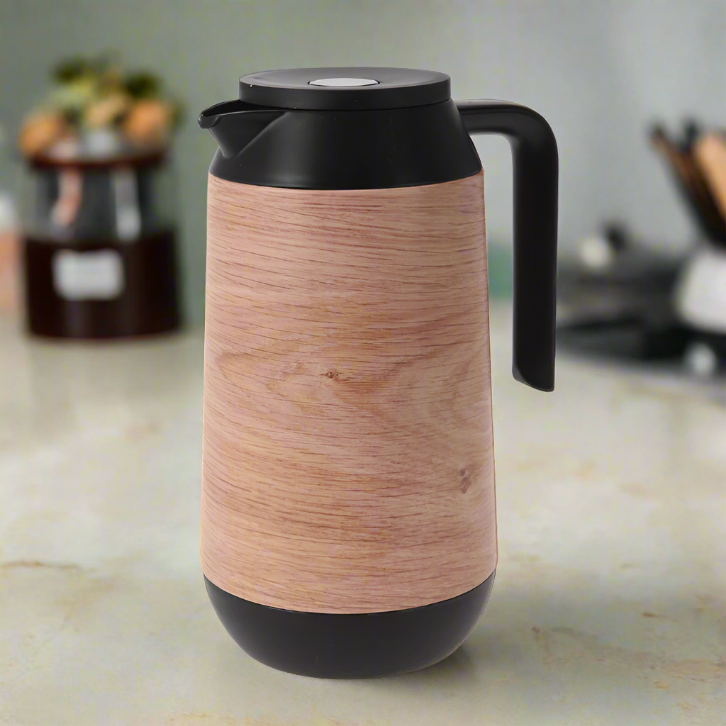 Vacuum Jug Wooden Effect 1L