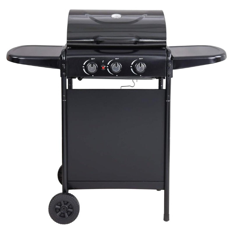 Gas Bbq Grill 3-Burner Black