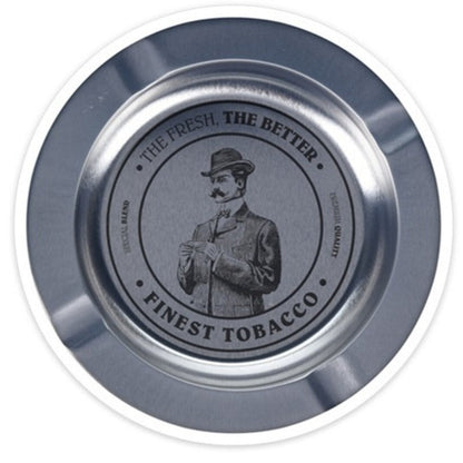 Ashtray Metal Silver 14cm