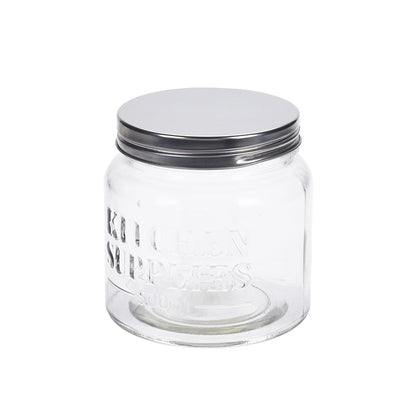 Glass Storage Jar With Lid 500ml