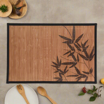 Placemat Bamboo With Black Rim