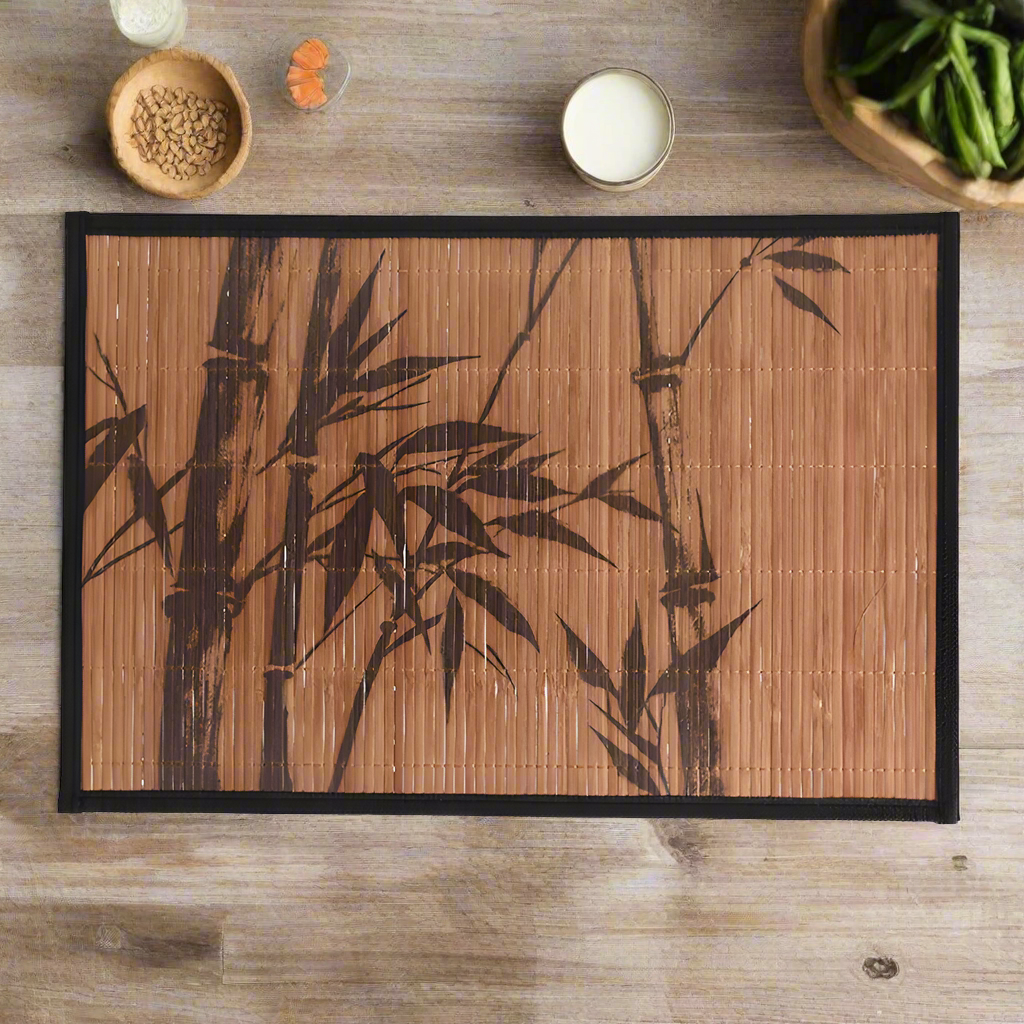 Placemat Bamboo With Black Rim