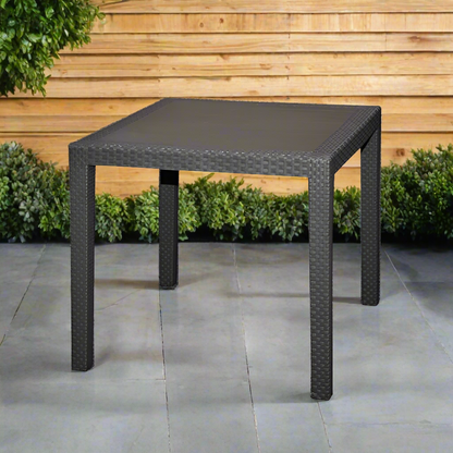 Garden Table Square King Rattan Finish