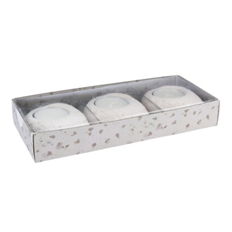 Tea Light Candle With Holder (Set of 3)
