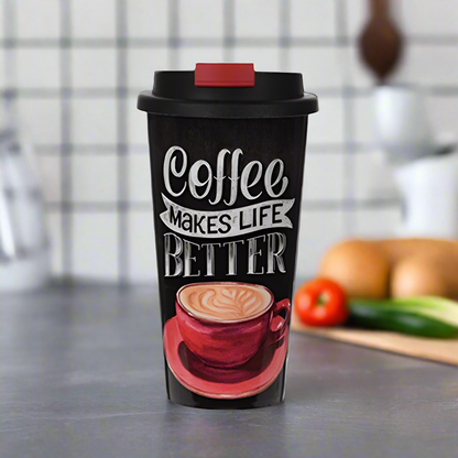 Travel Mug With Lid 450ml