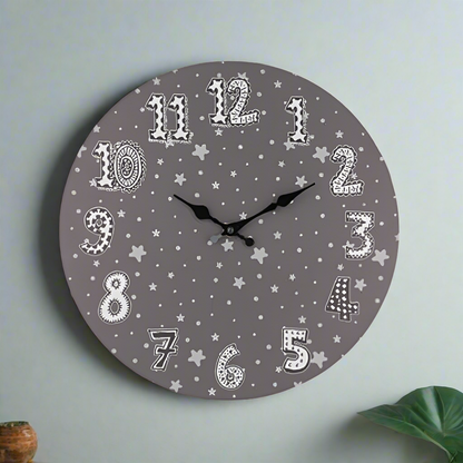 Wall Clock MDF 33cm