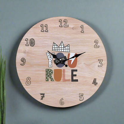 Wall Clock MDF 33cm