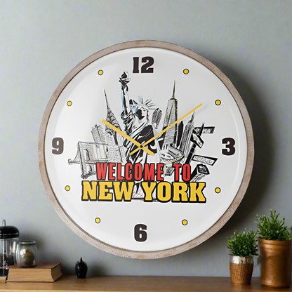 Wall Clock Metal MDF 64cm