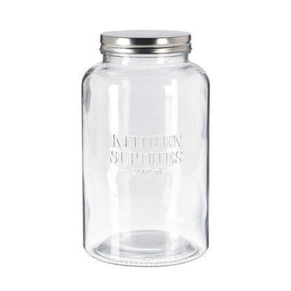 Glass Storage Jar With Lid 2L