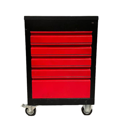 5 Drawer Tool Trolley Black & Red