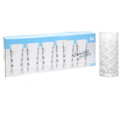 Drinking Glass Set Of 6pcs Dia