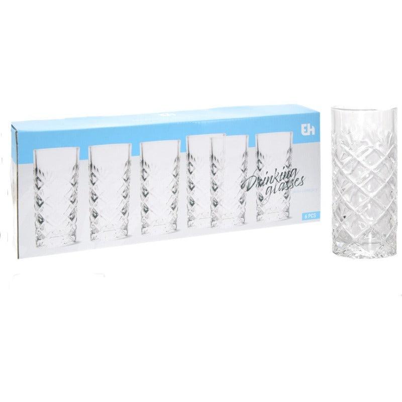 Drinking Glass Set Of 6pcs Dia