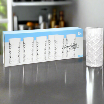 Drinking Glass Set Of 6pcs Dia