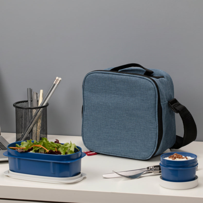 Thermal Food Bag with Containers Blue