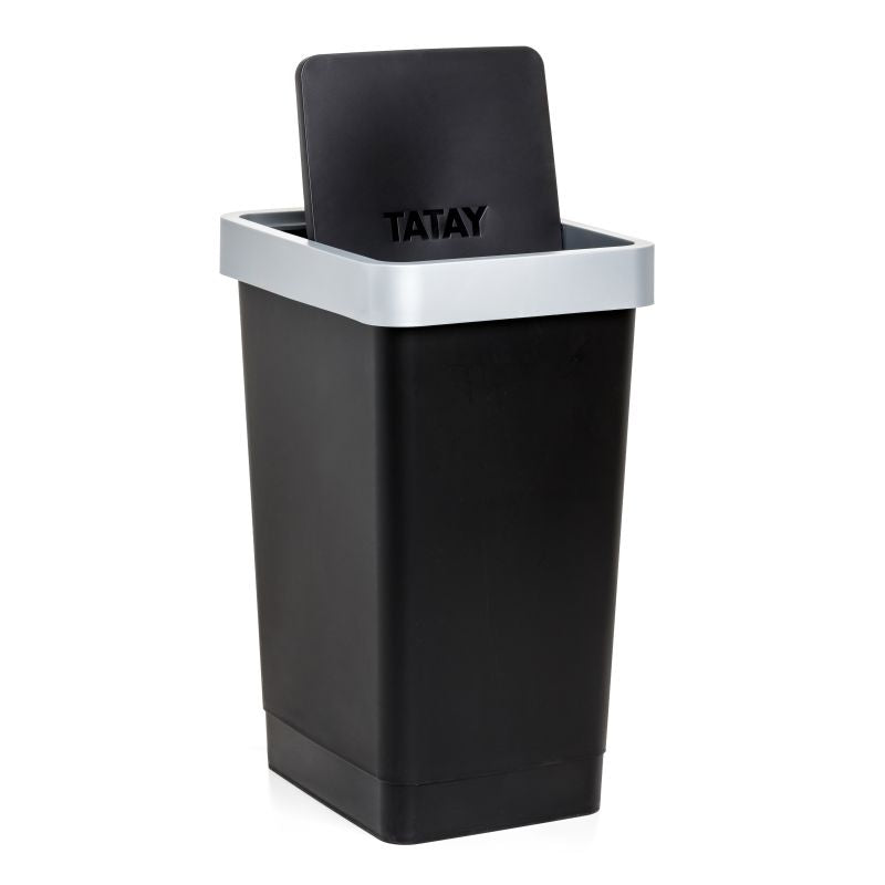Swing Dustbin Smart 25L Black