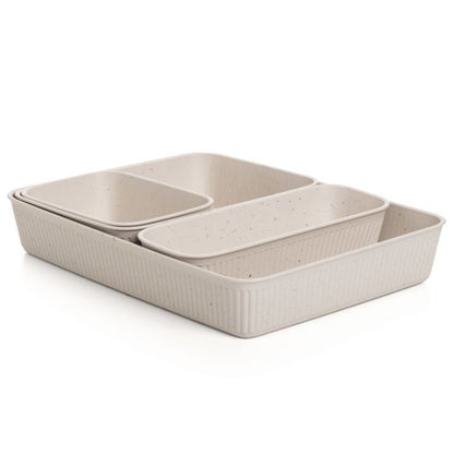 4 Organizers Set Slim + A6 + A5 + A4 Baobab Beige