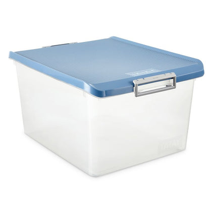 Storage Box With Lid 35L Blue