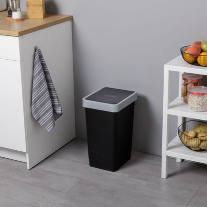Swing Dustbin Smart 25L Black