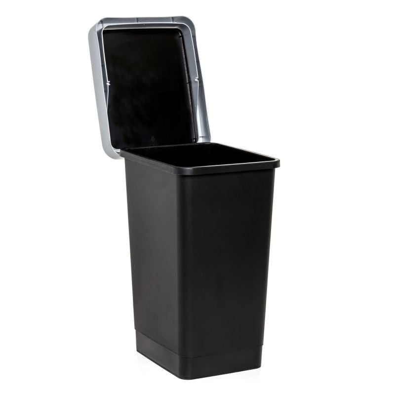 Swing Dustbin Smart 25L Black