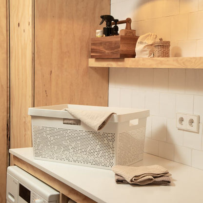 Laundry Basket 40L Bohol Sky White