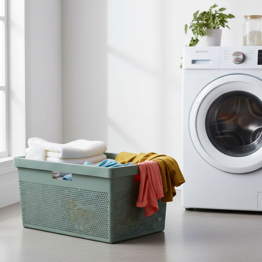 Laundry Basket 40L Bohol Sage Green