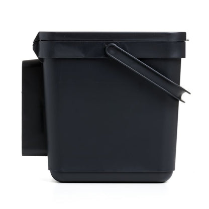 Organic Bin 6L Smart With Bracket Black