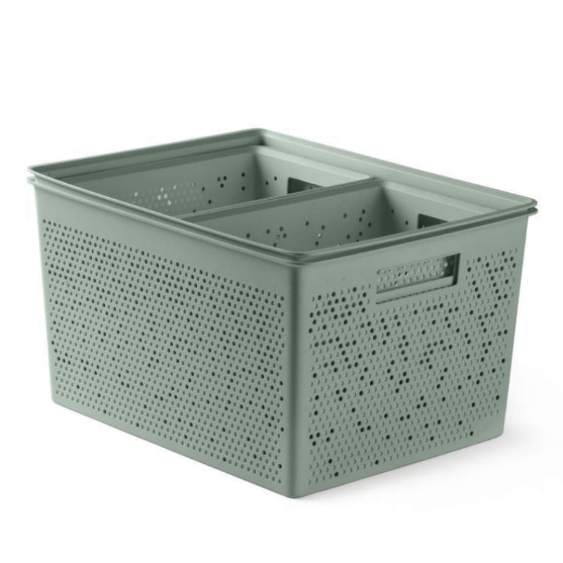 Set of 4 Storage Baskets Bohol Sage Green