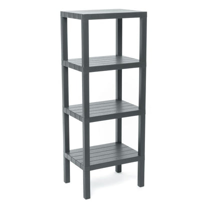 Rectangular Rack Lombok 4 Levels Grey