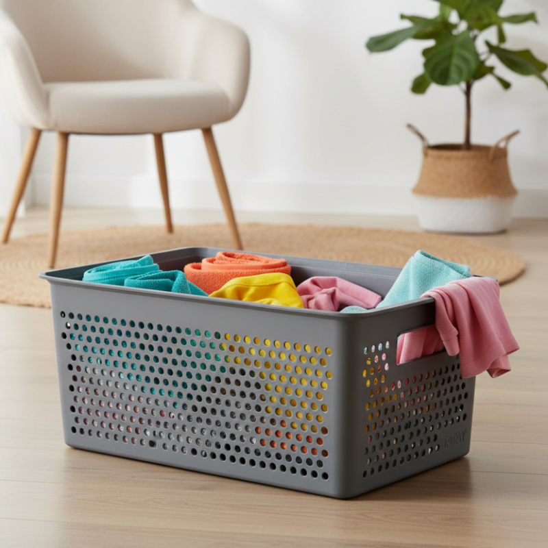 Storage Basket 4L Bohol Anthracite Grey