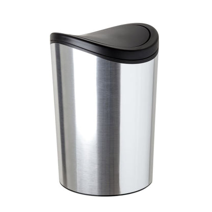 Swinging Lid Bath Bin 6L Std Deco Steel