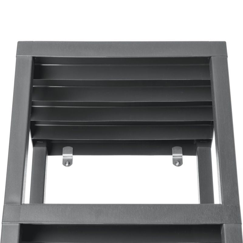 Rectangular Rack Lombok 4 Levels Grey