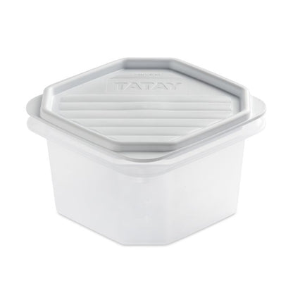 Food Container Top Flex 0.6L Transparent White