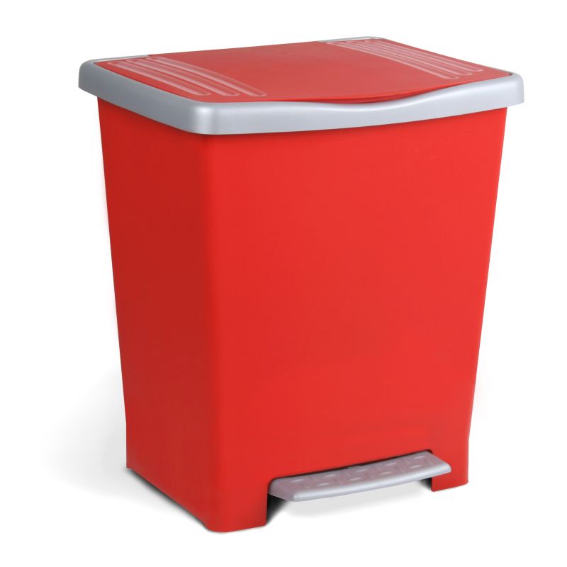 Pedal Dust Bin Millenium Red 23L