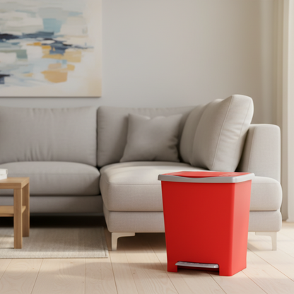 Pedal Dust Bin Millenium Red 23L