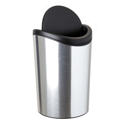 Swinging Lid Bath Bin 6L Std Deco Steel