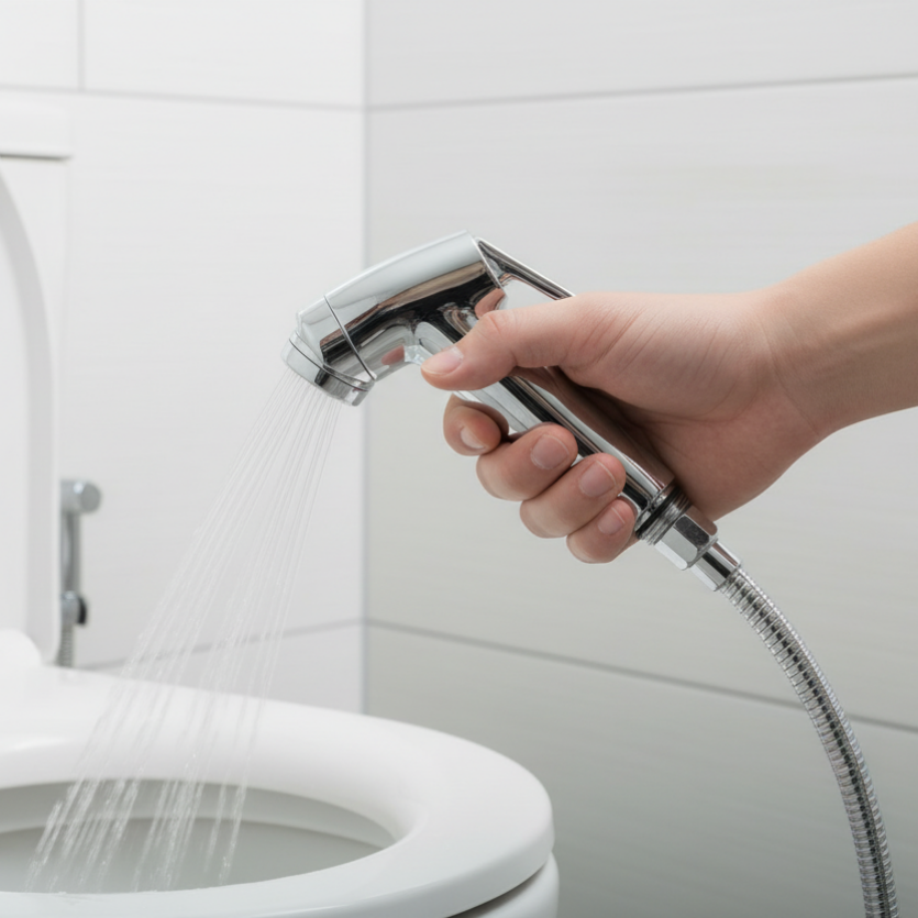 Hand Shower Shattaf Silver Chrome