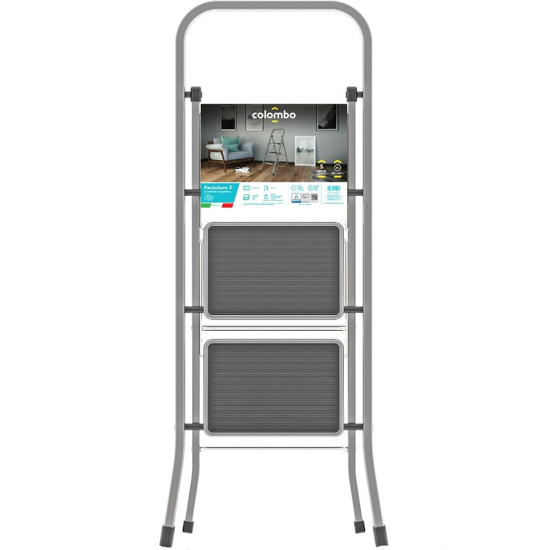 Handy 2 Steps Ladder Factotum Aluminium